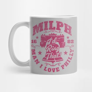 Funny Philly MILPH Man I Love Philly Philadelphia Liberty Bell Ringer Mug